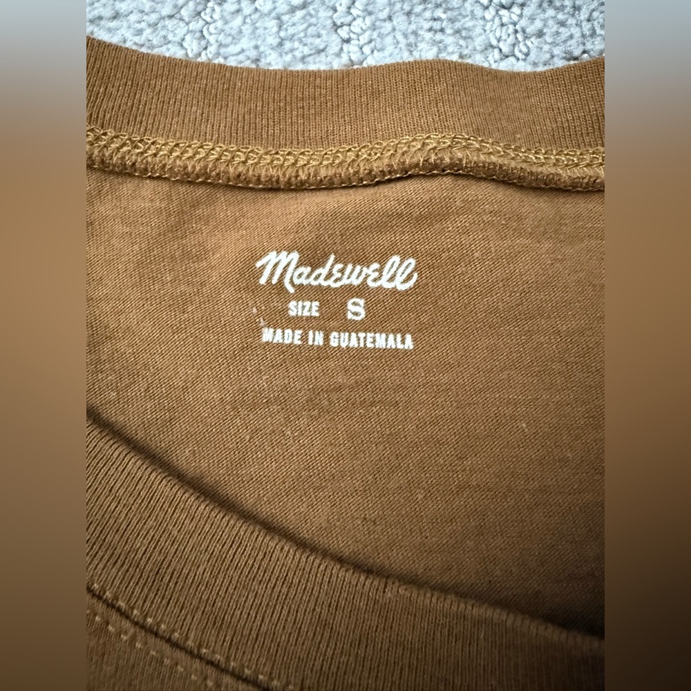 Madewell Crewneck Tee in Brown - Picture 4 of 6
